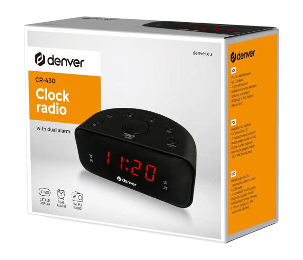 Denver Radiobudzik Denver CR-430 czarny - 1535087 - zdjęcie 6